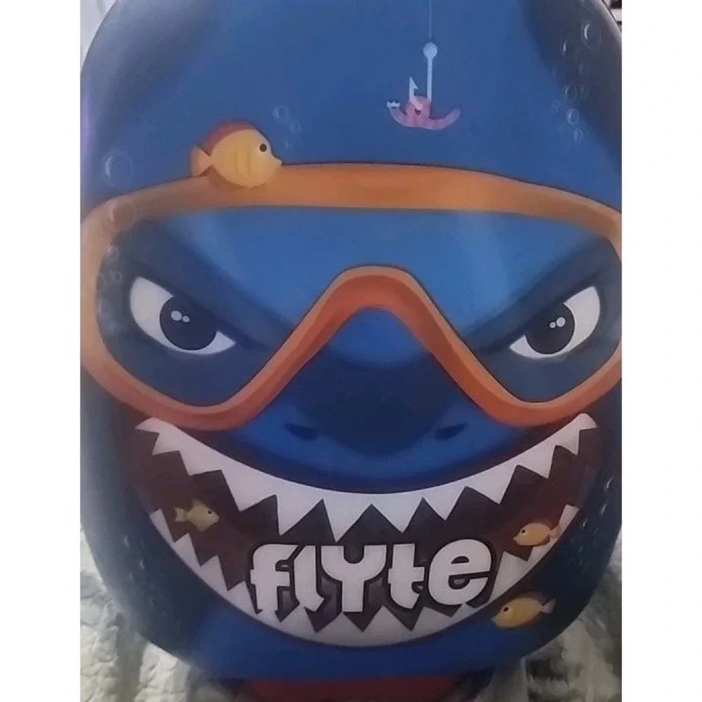 Zinc Flyte Shark Scooter Suitcase Children's Luggage carrying on vacation travel